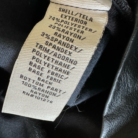 Beige by ECI Faux Leather Panelled Dress - Picture 4 of 4